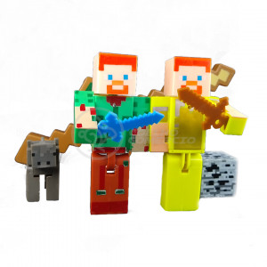 Cartela 10 Boneco Articulado Minecraft My Home + 2 Blocos - Zumbi, Aranha,  Creeper, Enderman, Steve em Promoção na Americanas