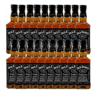 Kit 20 Whisky Jack Daniel'S Old No.1 Original 375ml Uísque Padrinhos Casamento