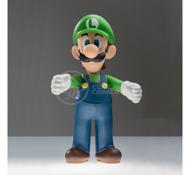 Boneco Action Figure Luigi Articulado Colecionável Grande Super SIze 23cm - Super Mario World