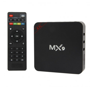 Conversor Smart TV Box MX9 4K Ultra HD Wi-Fi Android HDMI USB Cartão SD